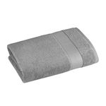 Himeya Bamboo Bath Towel|400 GSM|1 Piece Bamboo Towel for Men/Women | 100% Cotton| 70 cms x 140 cms |Steel Grey