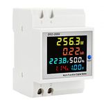 SSUCA Energy Meter Volt Meter Single Phase 6 in 1, 40-300V AC 100A Power Meter, LCD Display Current Voltage Monitoring Device, Digital Electric Meter Watt Meter for Active Power Consumption Meter 22kW