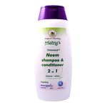 Mistry's Potenised Neem Oil 2-in-1 Shampoo and Conditioner 200ml- Gentle & Moisturising for Allergy Prone, Skin - Additive Free, Vegan,