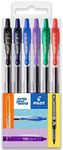 Pilot G-2 Retractable Gel Ink Rollerball Pens - 0.7mm Nib Tip - Wallet Set of 6 - Essential Colours