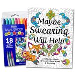 Sargent Art Classic Fine Tip Marker Pens in a Case/Set of 30 Pirates of Will Help, Maybe: Adult Colouring Book of Life Inspiration Word Games & VERFLUCHUNG and Laughter Your Way to Lower Stress.