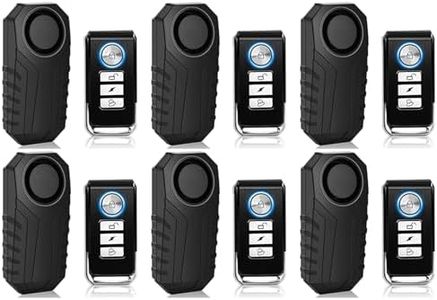 Bicycle Alarm System Anti Theft,USUPERINK Bike Alarms for Ebikes,113dB Bike Alarm,IP65 Waterproof,7 Levels of Sensitivity Adjustment,Suitable for Bicycles,Motorcycles,Electric Scooters,Ebike,6PK