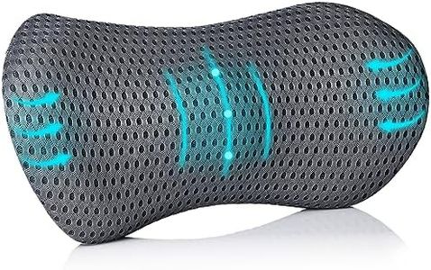Lumbar Support Pillow for Sleeping, Memory Foam Neo Cushion Back Support Pillow for Lower Back Pain Relief, Waist Support Cushion Back Pillow for Mom, Pillow for Office Chair, Car, Bed (Grey)