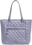 Vera Bradley Women's Performance Twill Vera Tote Bag, Lavender Sky, One Size