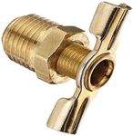 Dixon Valve Coupling D04 Brass Air Hose Fitting, Pipe Connector, External Drain Cock, 14'' NPT Male (Pack of 5)