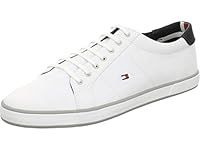 Tommy Hilfiger Men Vulcanised Trainers, White (White), 42 EU