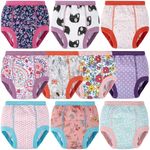 BIG ELEPHANT 10-Pack Baby Potty Training Underwear, Soft 100% Cotton Absorbent Training Pants for Boys & Girls, 7-8Y