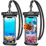 UNBREAKcable Waterproof Phone Case, 2-Pack IPX8 Universal Waterproof Phone Pouch Dry Bag for iPhone 15 14 13 12 11 Pro Max XR X XS SE 2022 8 Samsung S24 S23 S22 Ultra S21 Huawei P60 Mate 60 up to 7"