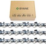 BYANE 20 Inch Chainsaw Chain, 3/8" Pitch, 050" Gauge, 72 Drive Links, Gifts for Men, Father's Day Gifts for Dad, Fits Stihl MS391, MS311, Husqvarna 455, and More- 33RS72 (3 Chains).