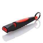 THE ACME - Alpha Black & Day Glow Orange Dog Training Whistle 210.5 Medium High Pitch, Single Note. Bright Sound Quality with New Comfort Grip. Weather-Proof Whistles Designed and Made in The UK.