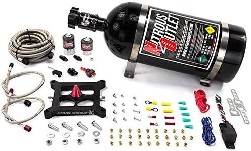 Nitrous Outlet 4150 Stinger Braided Hose Plate System (50-400hp) (5,7,10psi) (10LB Bottle)