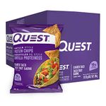 Quest Nutrition Tortilla Style Protein Chips, Loaded Taco, High Protein, Baked, Not Fried, Gluten Free, 1g Sugar, 5g Carbs, 8ct