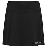 HEAD Women's Club Basic Long Skort, Black, Medium