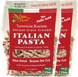 Papa Vince Non Enriched Pasta - Ancient Grain, high in fiber, high in protein, Timilia/Tumminia grown in Sicily Italy. Al dente texture, nutty flavor, busiate, whole wheat that is anything but bland