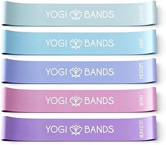 Yogi Bands by XNM Creations - Resistance Loop Exercise Fitness Workout Bands - Set of 5 - Pastel Colours