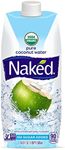 NAKED JUICE 100% Organic Pure Coconut Water, USDA Organic Certified, NON GMO Project Verified, 16.9 Ounce(Pack of 12)