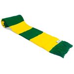 fan originals Retro Football Bar Scarf in Norwich Colours Yellow Green