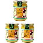 Yugmantra Organic Foods-100% Natural Pure & Aromatic Desi Sahiwal Cow Ghee-Traditional Churned With Bilona Method|No Added Additives|A2 Danedar Desi Ghee|Immunity Booster 500 Ml X 3-Glass Bottle