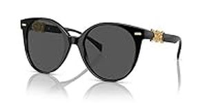 Versace Dark Grey Round Sunglasses 
