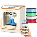 Weefun TINA2C 3D Printer for Beginners & Kids with PLA Filament Set, 3D Printers Fully Assembled, WiFi APP Smart Control 3000+ Ready to Print Models, Auto Leveling Mini 3D Printer for Home, School