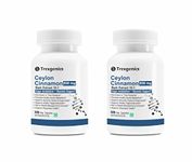 Trexgenics CEYLON TRUE CINNAMON 600 mg Diabetic Care, Sugar Level Support VEGAN & NON-GMO (60 Veg. Capsules) (Pack of 2)
