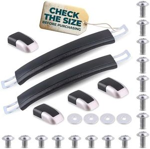 Luggage Handle Pull 2PCS 225mm Install Distance Black Rubber Luggage Case Handle Grip for Suitcase Box Luggage Case