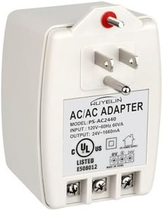 24VAC 40VA Plug in Transformer,Doorbell Transformer Compatible with All of Doorbell，Nest, Ecobee, Sensi and Honeywell Thermostat