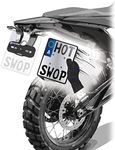 HotSwop Pro Basic Set [S], Number Plate Holder, Motorcycle, Frameless, Without Tools, High-End Material, Extreme Hold, Change System, Protection of License Plate, Go Offroad, Enduro, Supermoto