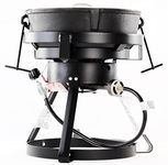 King Kooker 1720A Cast Iron Outdoor Jambalaya Cooker, Black