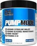 Intense Pump Pre Workout Powder - Evlution Nutrition Stim Free Nitric Oxide Booster Supplement for Enhanced Focus Energy Endurance Bigger Pumps and Vascularity (30 Servings) - Blue Raz