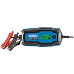 Draper 53489 6V/12V Smart Charger and Battery Maintainer, 4A, Blue and Black, One Size