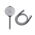 Mira Showers Zest 90mm 3-Spray Eco Shower Head and Hose - Chrome