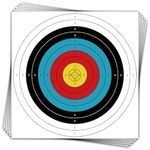 THREE ARCHERS 20pcs Targets Paper Standard Archery 60cm 10 Ring Bow and Arrow Targets for hunting & shooting Archery Accessories for Target Practice