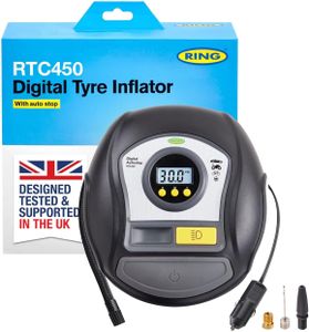 Ring Digital Tyre Inflator 450 – Portable Car Air Pump