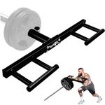 Yes4All Viking Press, Landmine Handle Attachment for 2-Inch Olympic Barbell (Black) – 3 Hand Grip Positions - Support Home Gym for Deadlift, Squat Workout, Increased Versatility