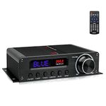 Pyle Stereo Amplifier - 100W Bluetooth Home Audio Receiver with 5.1 Channel, Perfect for Home Theater, Studio, Office, w/HDMI ARC, AUX, FM Antenna, Subwoofer Speaker Input, 12V Adapter