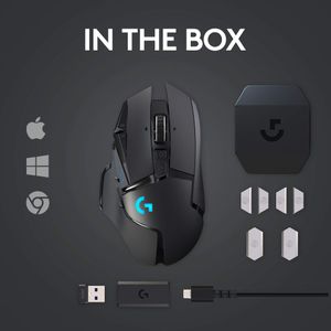 Logitech G502 LIGHTSPEED Wireless Gaming Mouse – HERO 25K, 11 Buttons, RGB