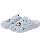 ERLINGO Womens Garden Clogs Shoes, Ladies Clogs in Print Design Slippers Shoes Lightweight Garden Nurse Beach Kitchen Clogs Breathable Indoor Outdoor Slip On Walking Sandals (Nurse, numeric_3_point_5)