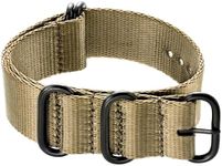 Ritche 24mm Military Ballistic Nylon Strap With Black Heavy Buckle Zulu Nylon Watch Bands