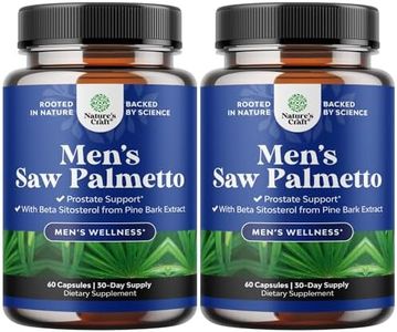 Saw Palmetto for Men with Beta Sitosterol - Saw Palmetto Extract Prostate Support Supplement for Men's Health & Better Bladder Control plus Restoring Hair Supplement for Hair Health for Men - 2 pack