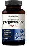 Super Pregnenolone 100mg, 180 Capsules, Premium Pregnenolone Supplement, Pregnenolone Micronized Grade for Higher Absorption, Supports Cognitive Function and Immune System, No GMOs, No Soy