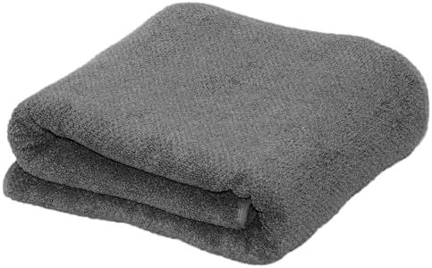 Dark Grey Bath Sheet - 100% Cotton Oversized 68x35 Towel - Absorbent, Quick-Drying, Durable Bath Sheet for Bathroom Decor - Low-Twist, Two-Ply Fibers (Dark Grey)