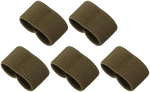 JASGOOD Nylon Canvas Web Belt Elastic Loop Keeper for 1.5inch Wide Belt(Set of 5)