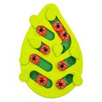 Catstages Buggin' Out Puzzle & Play, Interactive Treat Puzzle Cat Toy, Green