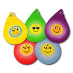 EPOSGEAR 5 Pack Assorted Tear Drops Design Car Air Fresheners - 5 Scent Variety Pack - With Elastic Hanging Loop