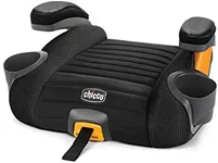 Chicco GoFit Plus Backless Booster Car Seat with LATCH Attachment and Quick-Release LATCH Removal, Portable Travel Booster Seat for children 40-110 lbs. | Iron/Black