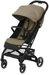 Cybex Beezy Stroller - Lightweight Baby Stroller, Compact Fold, Compatible with all Cybex Infant Seats, Stands for Storage, Easy to Carry, Multiple Recline Positions, Travel Stroller - Classic Beige