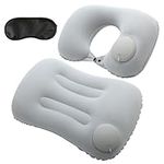 Juibao Inflatable Neck Pillow Travel Pillow, Inflatable Cushion for Travel, Blow up Pillows for Camping Beach