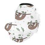 Nursing Cover Breastfeeding Scarf, Cute Doodle Sloth Car Seat Covers for Babies Infant, Stroller Cover, Carseat Canopy for Boys Girls