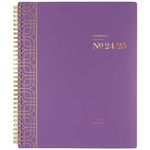 Cambridge Planner 2024-2025 Academic, Weekly & Monthly, 8-1/2" x 11", Large, WorkStyle Balance, Purple Swirl (1606-905A-19)